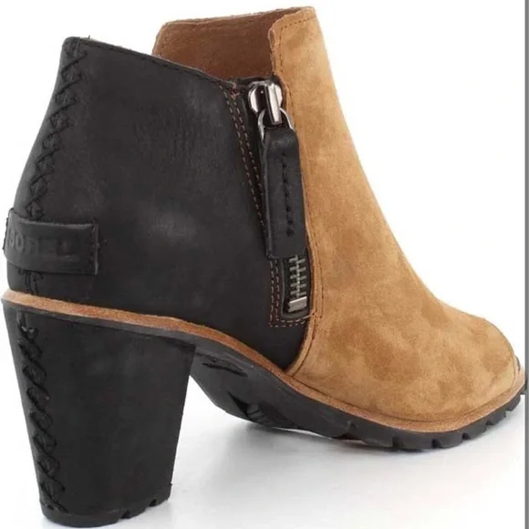 NWOB Sorel Nadia Heeled Peep Toe Bootie - Picture 5 of 14